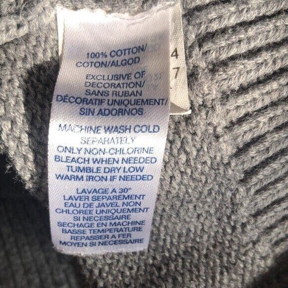 Chaps Grey Cotton Sweater Knit Crewneck Pullover Men’s XLT long sleeves - Picture 5 of 7